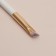 White makeup brush, beveled, 16.5 (+/- 1) cm, white color