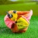 Figure pot "Bird on a hat with a bow" 21x17cm, mix