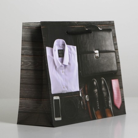 Gift laminated package, packaging, "style", ms 23 x 18 x 8 cm-2