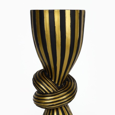 Click for one candle "Knot", a color of black and gold 29.5 x 7.5 x 7.5 cm-3