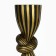 Click for one candle "Knot", a color of black and gold 29.5 x 7.5 x 7.5 cm