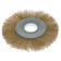 Metal brush for ushm scrap, flat, landing 22 mm, 100 mm