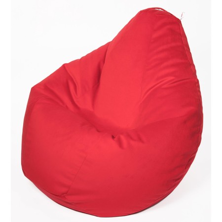 The hand-bag “pear” is small, diameter 70 cm, height 90 cm, red color, velor