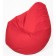 The hand-bag “pear” is small, diameter 70 cm, height 90 cm, red color, velor