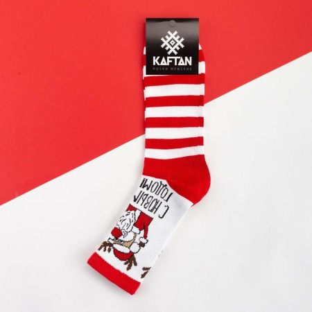 New Year's socks KAFTAN "C NG" Size 41-44 (27-29 cm)-2