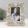 Photo frame Polystone 10x15 cm "Sprawl leaves" white with a patina 23.2x18.4x2 cm