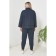 Female suit, size 66, dark blue color