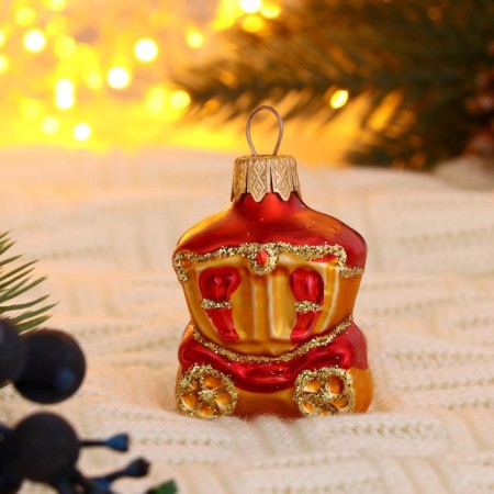 Christmas tree decoration "Carriage" 6 cm