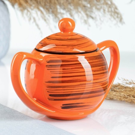 Sugar "Elegant" 0.4l / 10x13cm, orange strip-1