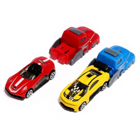 Set of cars with launch, 6 pieces included, mix-8