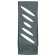 Paper tray Vertical Istanm Tropic, tinted black, width 110mm