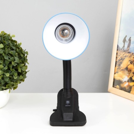 Table lamp E27, with off. On the clamp (220V) blue (108V) Risalux-10