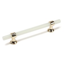 Cappio pk106 bracket handle, m/o 128 mm, d = 12 mm, plastic, phosphorus/gold color