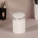 Organizer for cotton sticks, with a lid, with a mirror, d = 6.8 × 9.8 cm, white/transparent