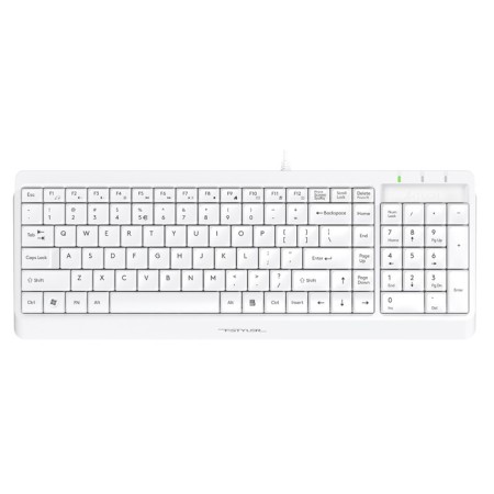 Keyboard + Mouse A4Tech FSTYLER F1512 CLAV: White Mouse: White USB (F1512 White)-5