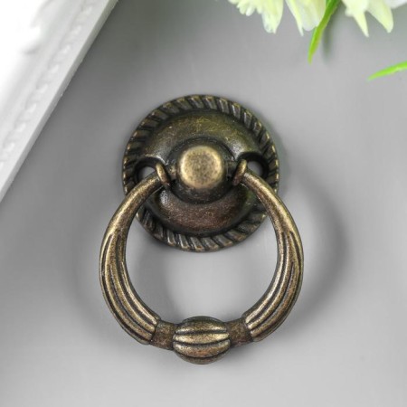 Frunker handle for the casket metal "strips" bronze 3.3x2.5 cm