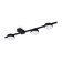 Freya FR5363CL-03B TACTIC, 590x125x60 mm ceiling lamp, GX53, 3x24W, black color