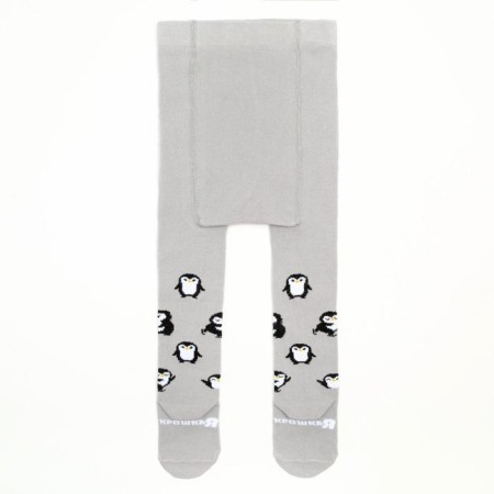 Pantyhose crumb I "penguins", gray, height 62-68 cm-3