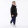 Children's jacket quilted, black color, height 110 cm