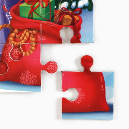 Puzzle Magnetic Wooden "Santa Claus"-5