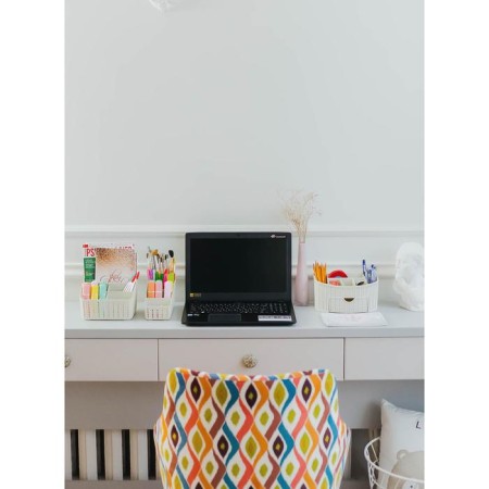 Organizer "Knitting", with a box, color white rattan-5