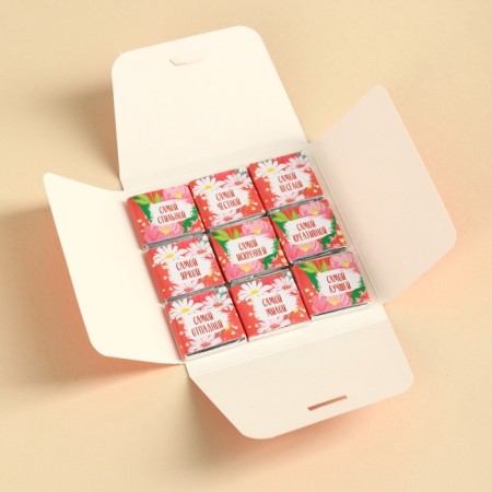 Milk chocolate "Beloved Sister", 45 g (9 pcs. X 5 g).-2