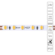 ARTE LAMP Tape 24V 9.6W/m, 3000k, 5 m