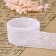 Knitted lace, 50 mm × 10 ± 1 m, white color