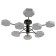 Chandelier 1318/10wt LED 240W 3000-6000K white 87x90x25 cm Bayerlux