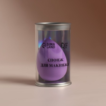 Makeup sponge in the “drop” case, 6 × 4 cm, increases when getting wet, the color of mix-12