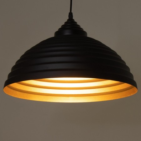 Lamp Bayerlux "Dome" 1x40W E27 black and gold 40x40x22-122 cm-3