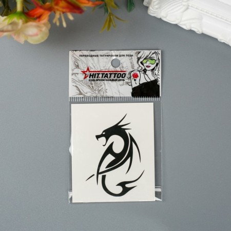 Tattoo on the body "Black Dragon"-2