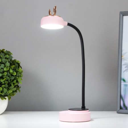 Table lamp "Ears" LED 3 modes 2W USB pink 6x12x37 cm Risalux-1
