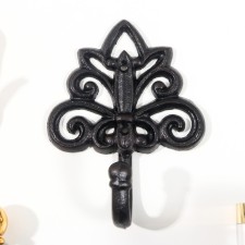 Decorative cast iron hook 