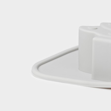 Baking form New Year's share "New Year's gingerbread", silicone, 6 cells, 25.5 × 17.5 × 2.5 cm, color gray color-3