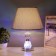 Eln table lamp E27 40W light wood 19.5x19.5x38 cm Risalux
