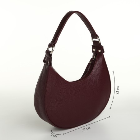 Women's bag with lightning, burgundy color-2