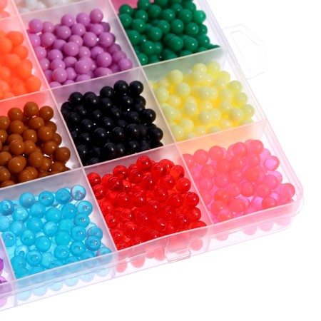 Aquamosaic "Make a keychain", for a girl, 2 basics, 24 stencils, 2400 balls-13