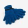 Women's gloves minku, two -layer, col. blue, rr 24 cm