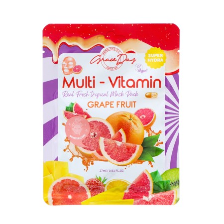 Clans mask for the face Grace Day multivitamin, with grapefruit, 27 ml