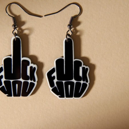 Earrings "impudent"-3