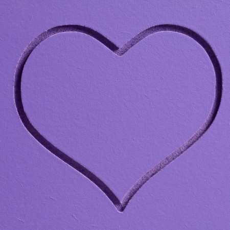 Wooden Kashpo "Symmetric Heart, Heart", with a pen, 25 × 12.5 × 10 (28) cm violet-4