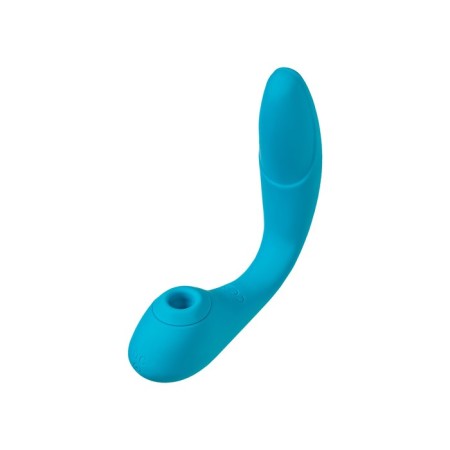 Multifunctional vibrator L’Eroina Cycla, 20 cm, silicone, blue color-9