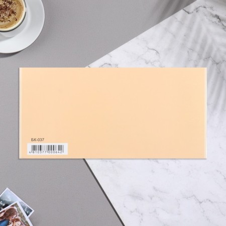 Money envelope "Universal" velvet, beige background, rings, 19x9.3 cm-2