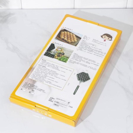 The pan -double “nuts”, 40 × 21 × 3.3 cm, plastic handle, black color-5