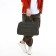Road bag with lightning, outer pocket, long belt, khaki color