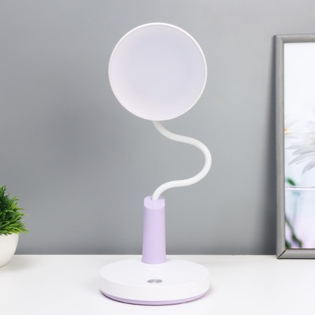 Highway lamp "Gard" LED, from USB/AKB 7 W, 3000-6000 sensor to white-violet 13x12x37 cm Risalux-9