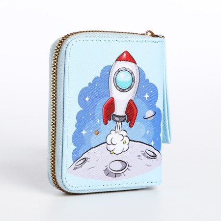 Children's wallet with lightning, blue color-1