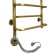 Domoterm electric heated towel rail "Orpheus", 500 x 700 mm, 5 crossbars, left, bronze
