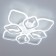 Ceiling Citilux "Romb" CL236180R, 8x13.1W, LED, white color